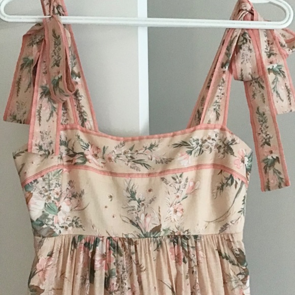 Zimmermann Moonshine shoulder tie sundress maxi dress - Picture 3 of 5